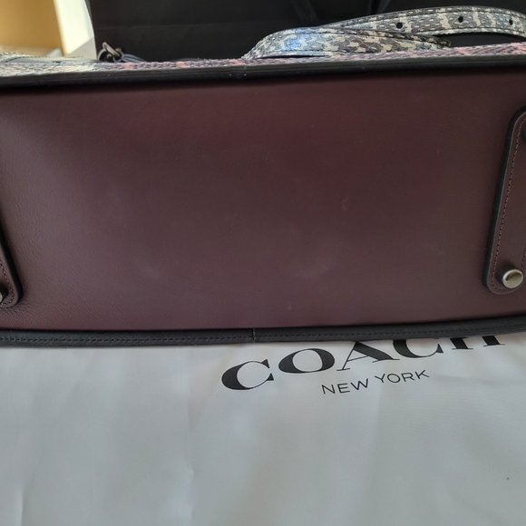 NWT Authentic COACH Dreamer 36 in Colorblock w Snakeskin Detail - Picture 4 of 8